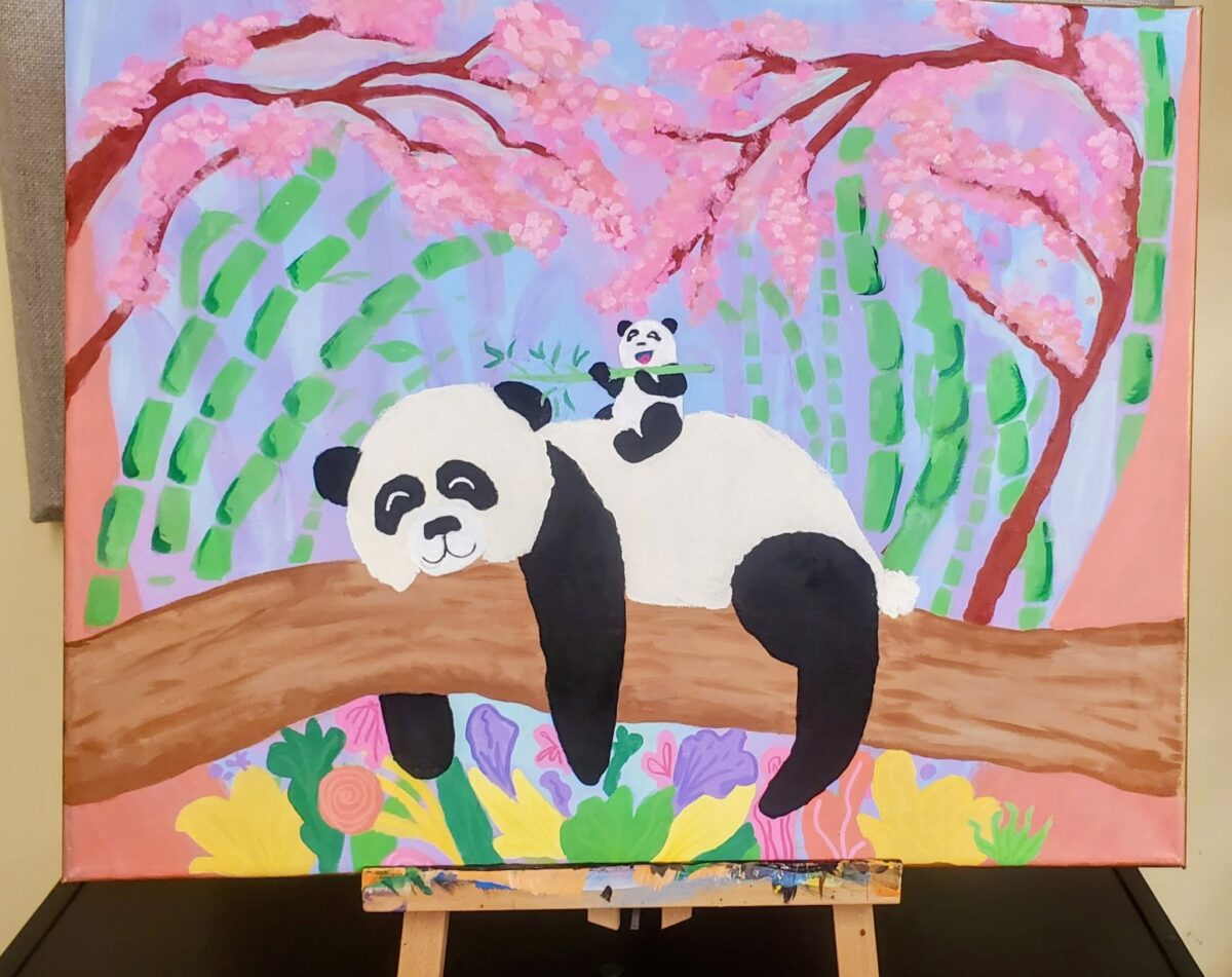 Munchin' with Mama Panda Paint Night